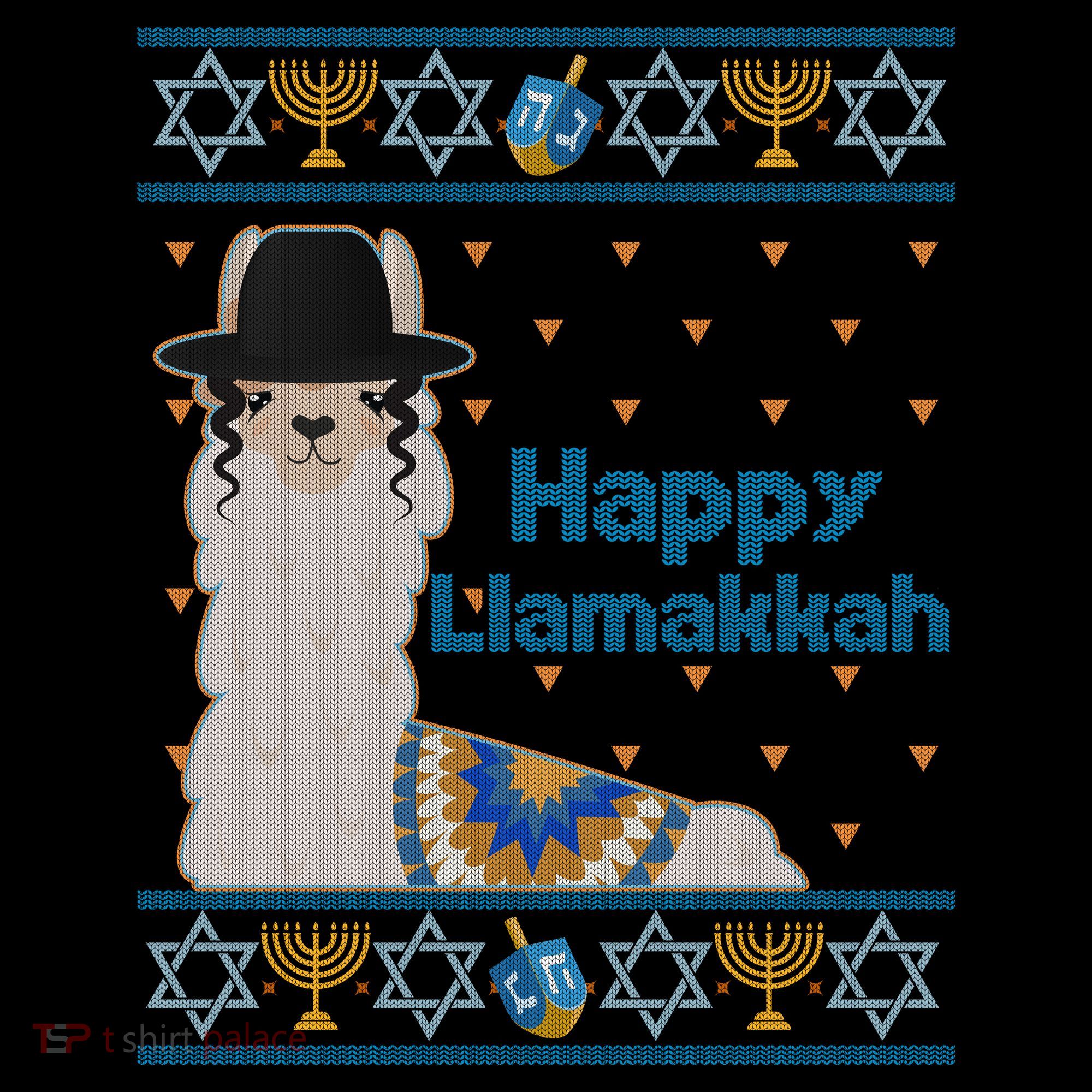Funny Happy Llamakkah Ugly Hanukkah Sweater Coffee Mug