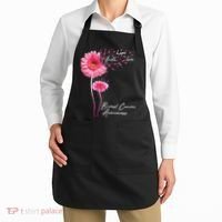 Faith Hope Love Pink Daisy Flower Breast Cancer Awareness Apron thumb 2