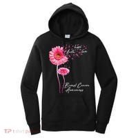 Faith Hope Love Pink Daisy Flower Breast Cancer Awareness Women's Hoodie thumb 0