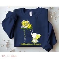 Faith Hope Love Childhood Cancer Awareness Sweatshirt thumb 2