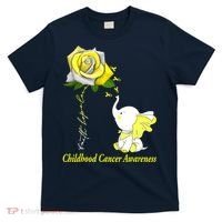 Faith Hope Love Childhood Cancer Awareness T-Shirt thumb 0