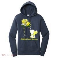 Faith Hope Love Childhood Cancer Awareness Women's Hoodie thumb 0