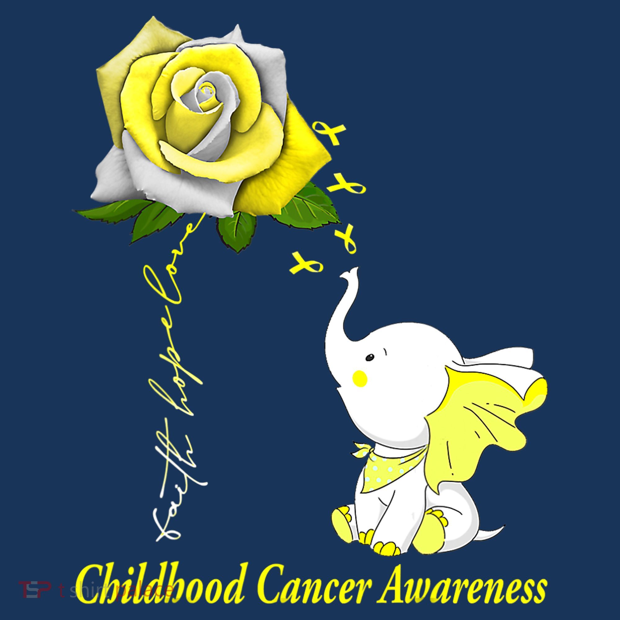 Faith Hope Love Childhood Cancer Awareness Women's Hoodie