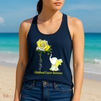 Faith Hope Love Childhood Cancer Awareness Women's Tank Top thumb 2