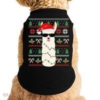 Festive Holiday Lama Sweater Festive Doggie Tank thumb 0