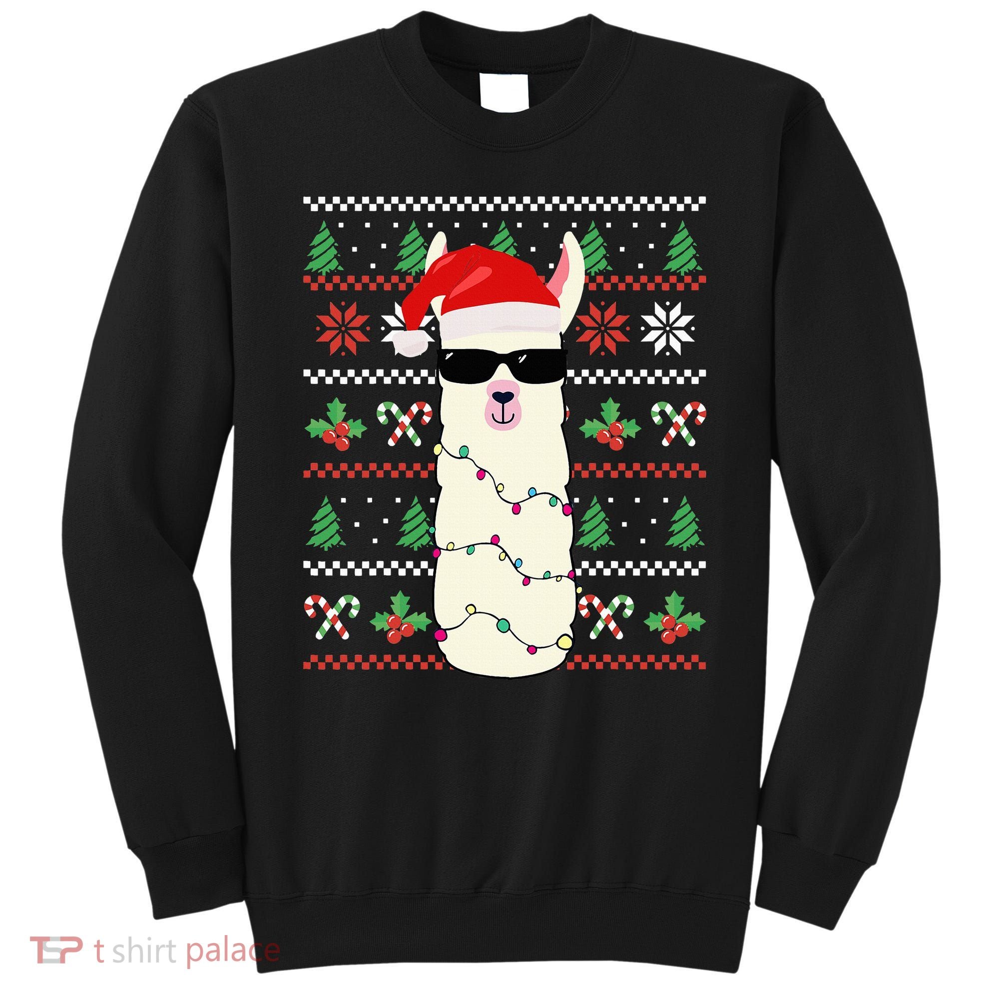 Festive Holiday Lama Sweater Festive Sweatshirt