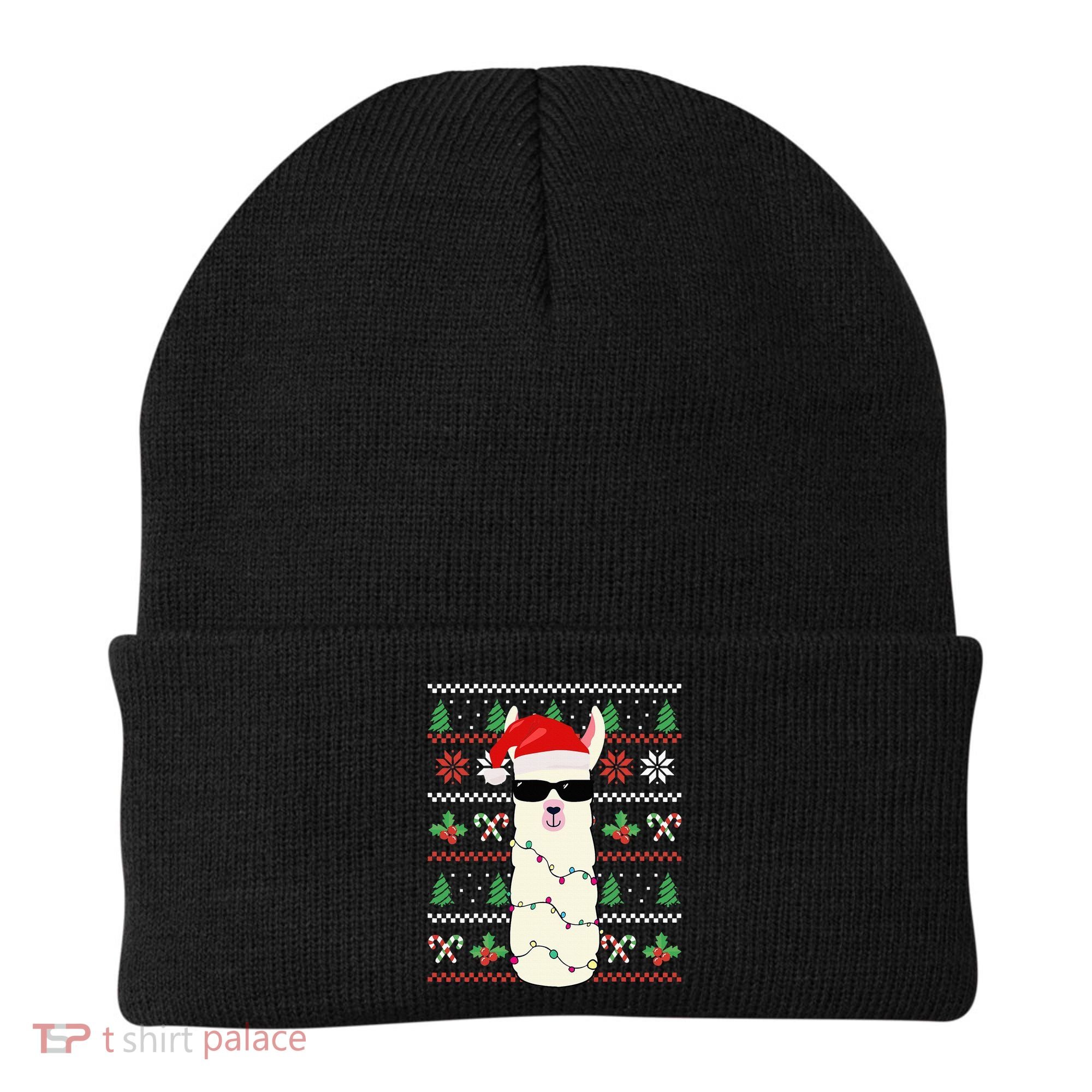 Festive Holiday Lama Sweater Festive Beanie