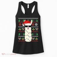Festive Holiday Lama Sweater Festive Women's Tank Top thumb 0