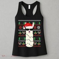 Festive Holiday Lama Sweater Festive Women's Tank Top thumb 3