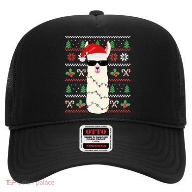 Festive Holiday Lama Sweater Festive Hat