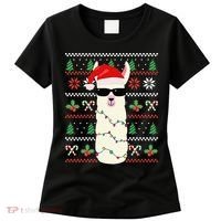 Festive Holiday Lama Sweater Festive Women's T-Shirt thumb 0