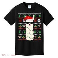 Festive Holiday Lama Sweater Festive Kids T-Shirt thumb 0