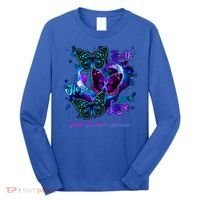 Faith Hope Love Butterfly Suicide Prevention Awareness Long Sleeve Shirt thumb 0