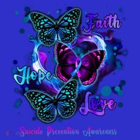 Faith Hope Love Butterfly Suicide Prevention Awareness T-Shirt thumb 7