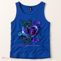 Faith Hope Love Butterfly Suicide Prevention Awareness Tank Top thumb 2