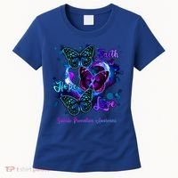 Faith Hope Love Butterfly Suicide Prevention Awareness Women's T-Shirt thumb 0