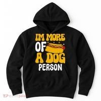 Funny Hotdog Lover I'm More A Dog Person Hoodie thumb 0