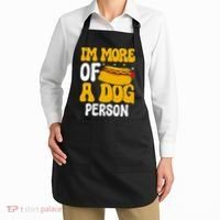 Funny Hotdog Lover I'm More A Dog Person Apron thumb 2