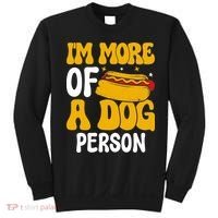 Funny Hotdog Lover I'm More A Dog Person Sweatshirt thumb 0