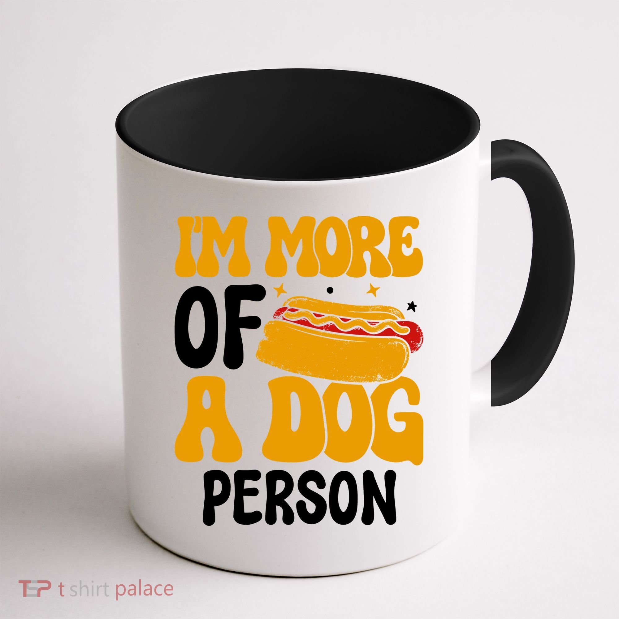 Funny Hotdog Lover I'm More A Dog Person Coffee Mug