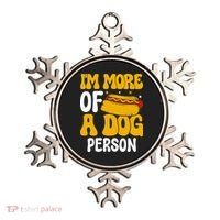 Funny Hotdog Lover I'm More A Dog Person Ornament thumb 0