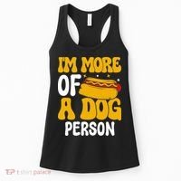 Funny Hotdog Lover I'm More A Dog Person Women's Tank Top thumb 0