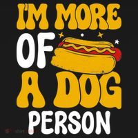 Funny Hotdog Lover I'm More A Dog Person Women's Tank Top thumb 5