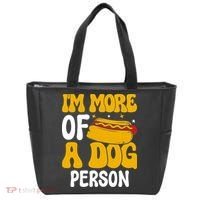 Funny Hotdog Lover I'm More A Dog Person Tote Bag thumb 0