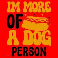 Funny Hotdog Lover I'm More A Dog Person Santa Hat thumb 1
