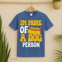Funny Hotdog Lover I'm More A Dog Person T-Shirt thumb 2