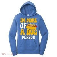 Funny Hotdog Lover I'm More A Dog Person Women's Hoodie thumb 0