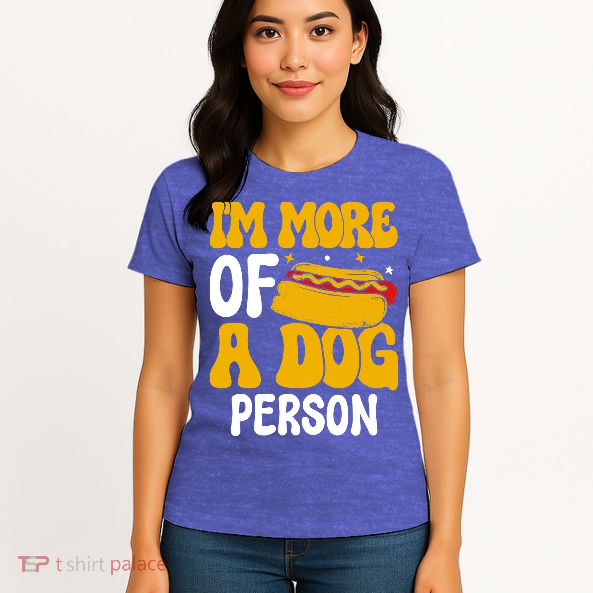 Funny Hotdog Lover I'm More A Dog Person Women's T-Shirt