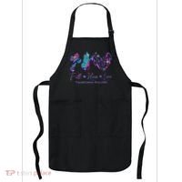Faith Hope Love Ribbon Thyroid Cancer Awareness Apron thumb 0
