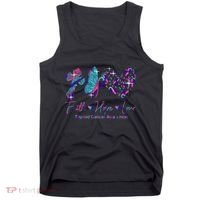 Faith Hope Love Ribbon Thyroid Cancer Awareness Tank Top thumb 0