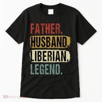 Father Husband Liberian Legend Liberia Dad Fathers Day Tall T-Shirt thumb 0