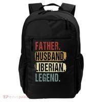 Father Husband Liberian Legend Liberia Dad Fathers Day Backpack thumb 0