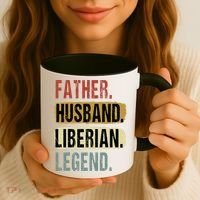 Father Husband Liberian Legend Liberia Dad Fathers Day Coffee Mug thumb 3