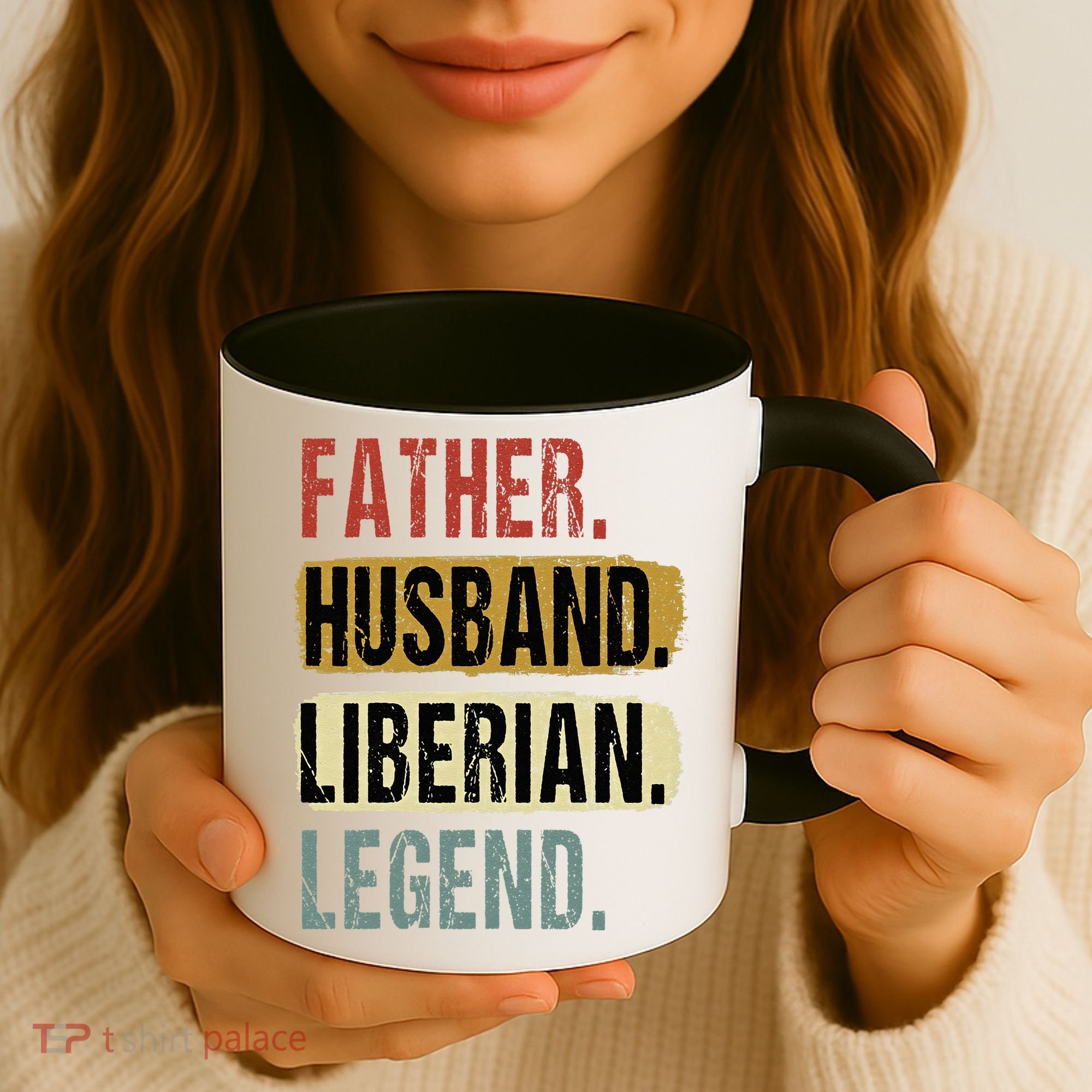 Father Husband Liberian Legend Liberia Dad Fathers Day Coffee Mug