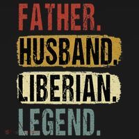 Father Husband Liberian Legend Liberia Dad Fathers Day Coaster thumb 2