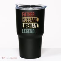 Father Husband Liberian Legend Liberia Dad Fathers Day Tumbler thumb 0