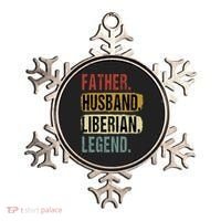 Father Husband Liberian Legend Liberia Dad Fathers Day Ornament thumb 0