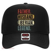 Father Husband Liberian Legend Liberia Dad Fathers Day Hat thumb 0