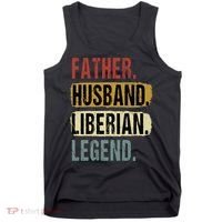 Father Husband Liberian Legend Liberia Dad Fathers Day Tank Top thumb 0