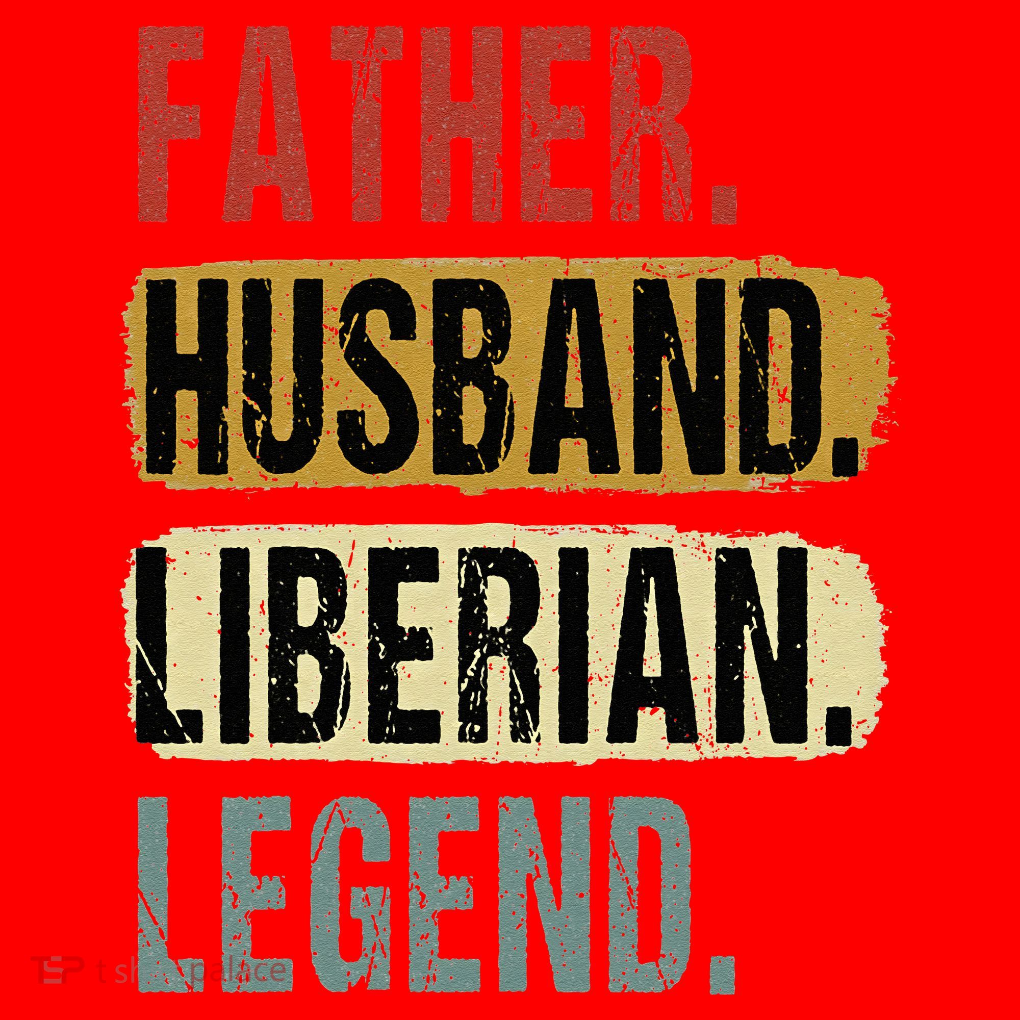 Father Husband Liberian Legend Liberia Dad Fathers Day Santa Hat