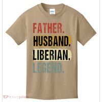 Father Husband Liberian Legend Liberia Dad Fathers Day Kids T-Shirt thumb 0