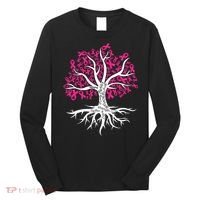Faith Hope Love Tree Pink Ribbon Breast Cancer Awareness Long Sleeve Shirt thumb 0