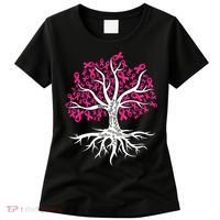 Faith Hope Love Tree Pink Ribbon Breast Cancer Awareness Women's T-Shirt thumb 0