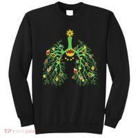 Festive Holiday Lung Ornament for Respiratory Therapists Sweatshirt thumb 0
