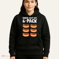 Funny Hotdog Lover Check Out My 6 Pack Hot Dog Hoodie thumb 5