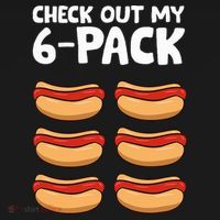 Funny Hotdog Lover Check Out My 6 Pack Hot Dog Sweatshirt thumb 3